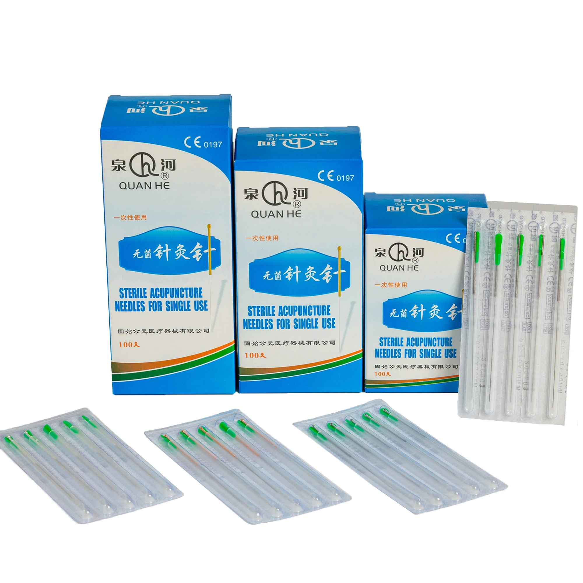 Disposable Chinese needle with individual with aluminum blister with 100 pcs