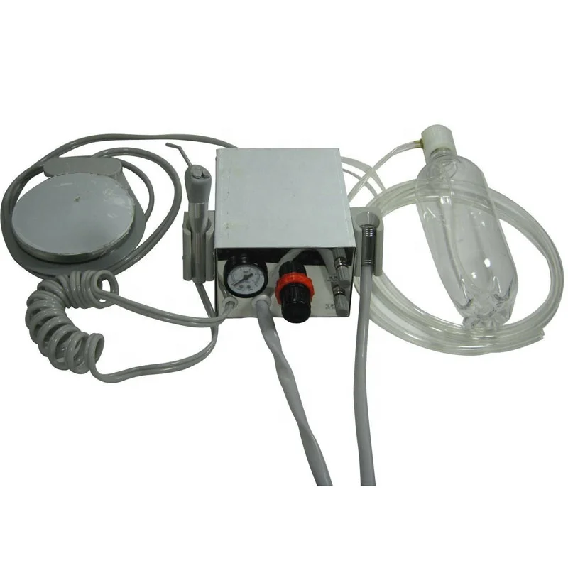 Стоматологический портативный турбинный блок работает с компрессором 2 отверстия металлический корпус