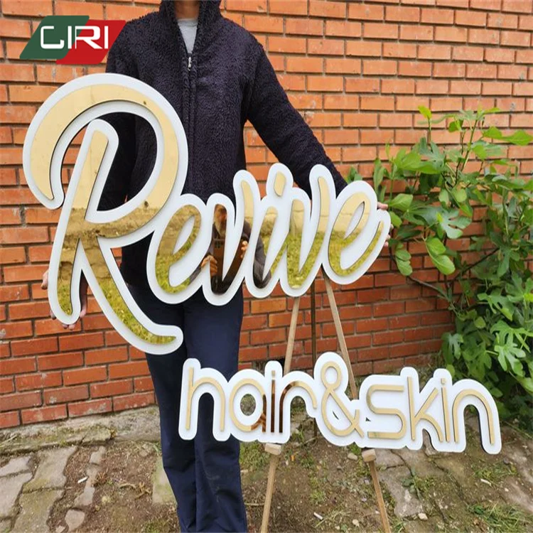 CIRI Modern Design Outdoor Led Storefront Sign 3D Frontlit Letter Advertising Name Board For Shop