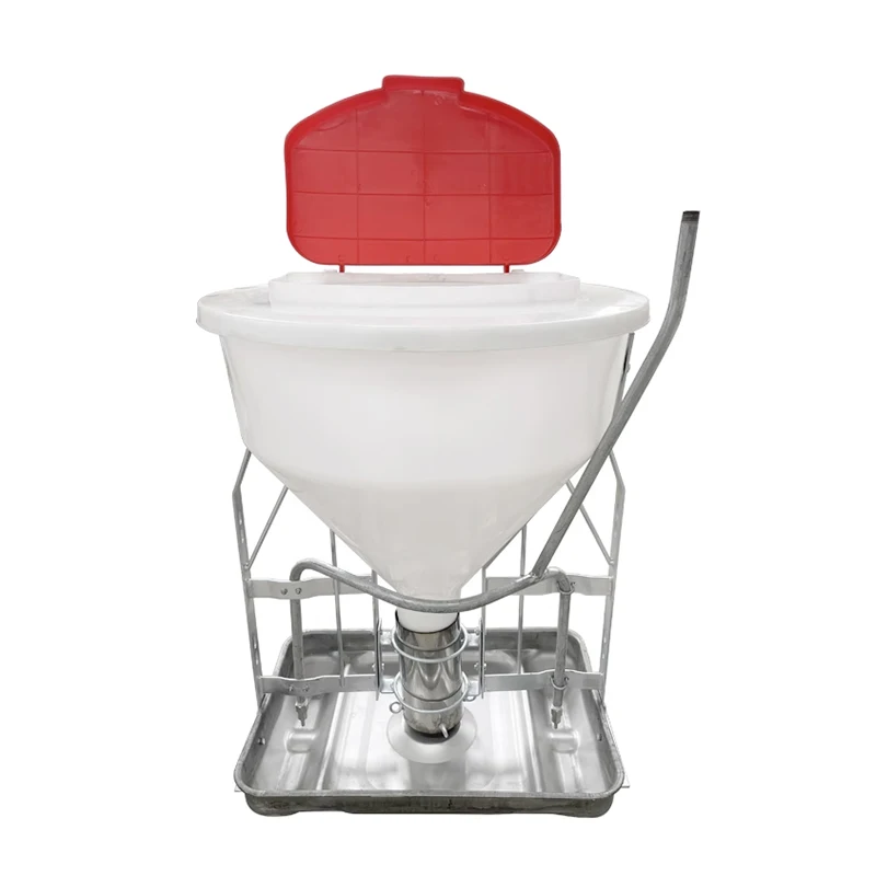 100 kg stainless steel chassis wet and dry pig feeding equipment automatic feeder for pigs pig equipment farming