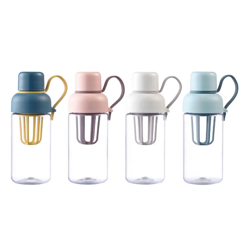 
480ml Plastic water bottle, BPA free custom plastic water bottle ,fruit filter plastic water bottle with infuser 