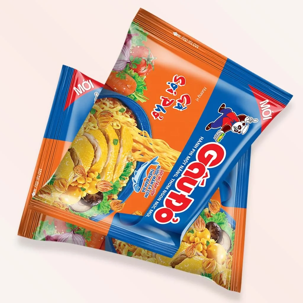  Вкусная здоровая и дешевая вьетнамская лапша быстрого приготовления (вкус говяжьего стейка)-63 грамм