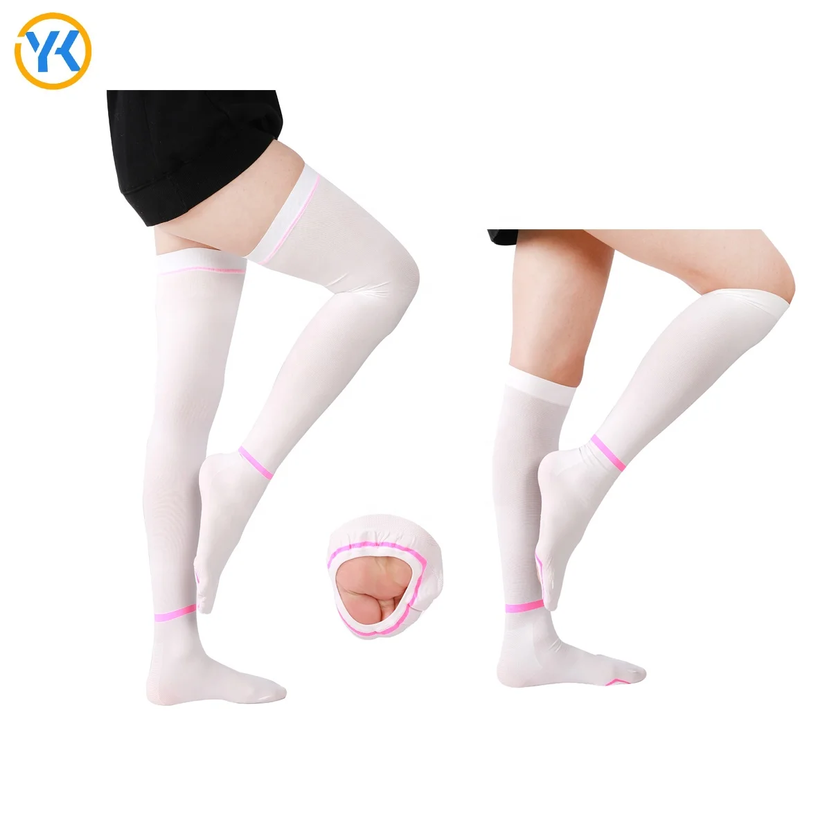 OEM Germany Quality 15-21 mmHg Compression Antiembolism Stockings Knee High Thrombotic Socks for Post-surgical,Pregnant