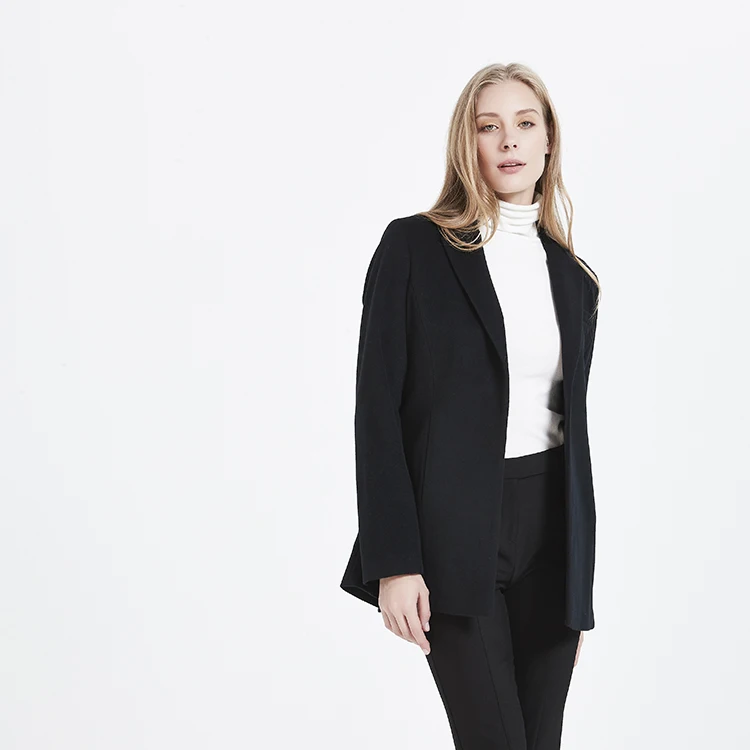 2021 Hot new products quality original Winter cashmere coat European style women cashmere  jacket