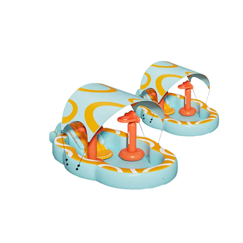 120-320cm  adults  inflatable water slide sea pool with outdoor cover and pool toys inflatable