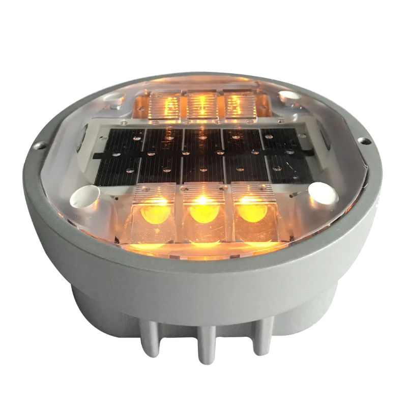 Glow Reflective Solar Underground Light Embedded Solar Road Stud Aluminium Road Marker Cats Eye Road Stud