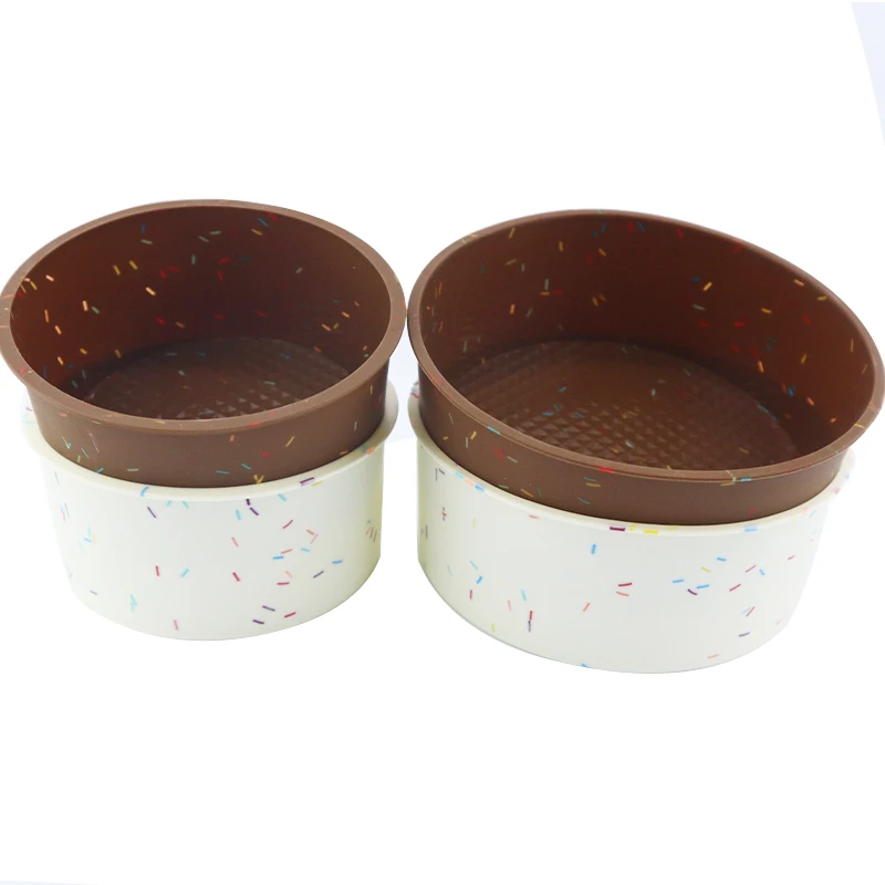 5 6 inch New color dot silicone cake mold Candy grain series silicone baking pan round toast Moulds silicone bundt cake pan