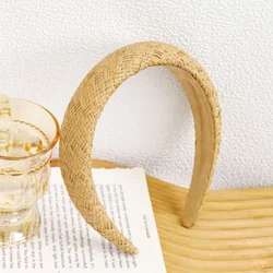 bohemian hair accessories wide strap hair hoop woven hair band