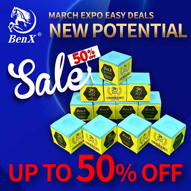 BenX Billiard Chalk A Grade Customized Chalk Multi-color Pool Chalk Power