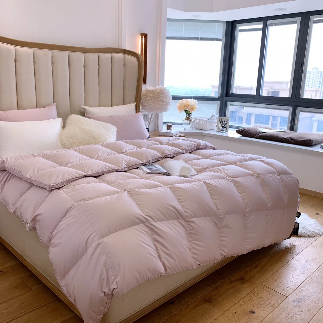 Duvet,Hotel Quilt,Five-star hotel 95 white goose down quilt core high-end 100 cotton warm down quilt spring and autumn quilt