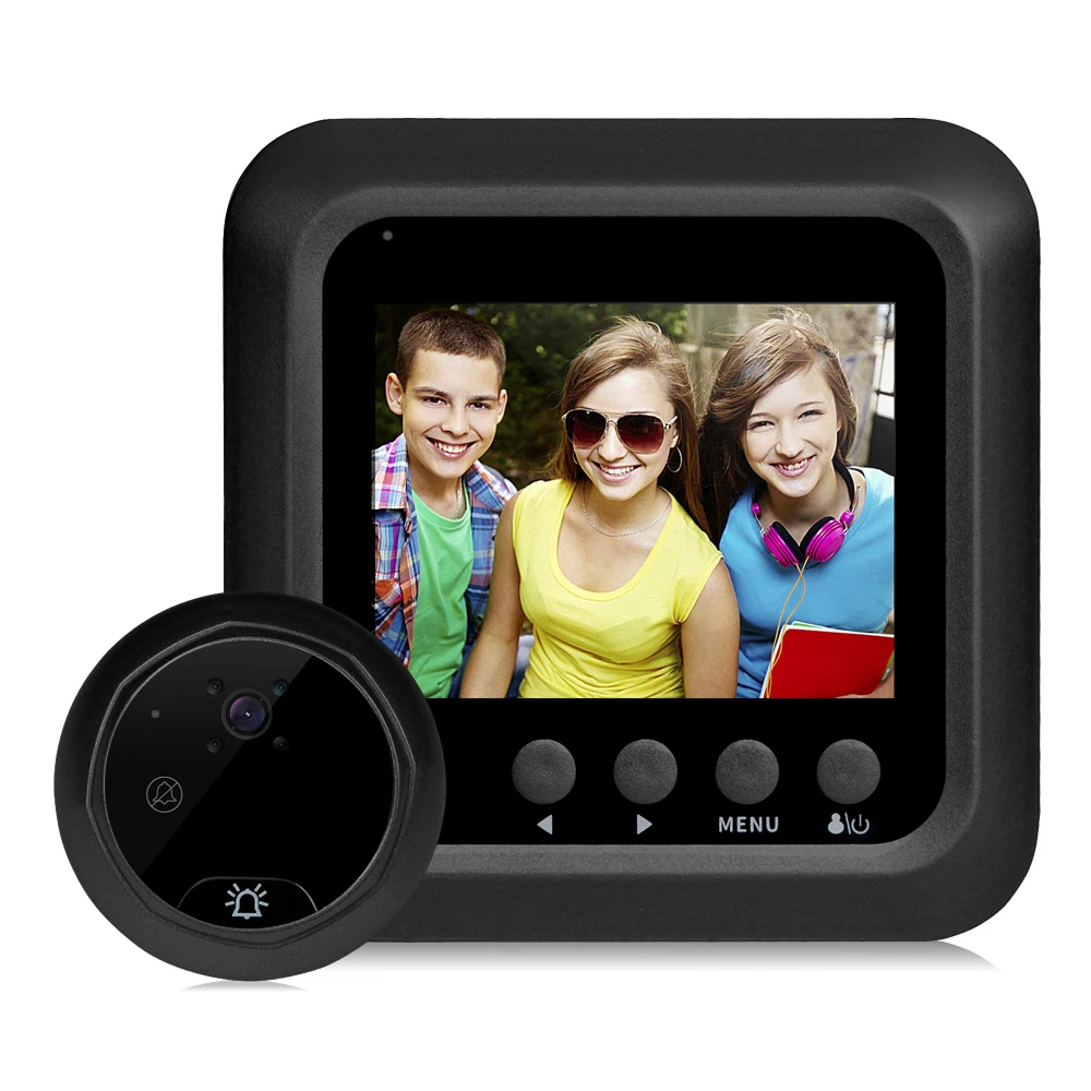 W5 2.4 Inch Tft Color Display Screen Night Vision Security Camera Video Smart Doorbell Peephole Viewer