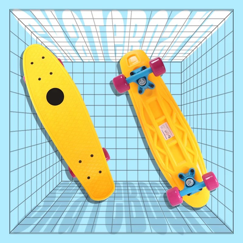 Custom Cruiser Plastic Fish Skateboard 22 Inch Skate Board