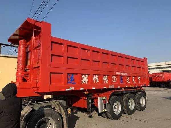 80ton Heavy Duty 3 оси тракторный прицеп самосвал б/у прицепы