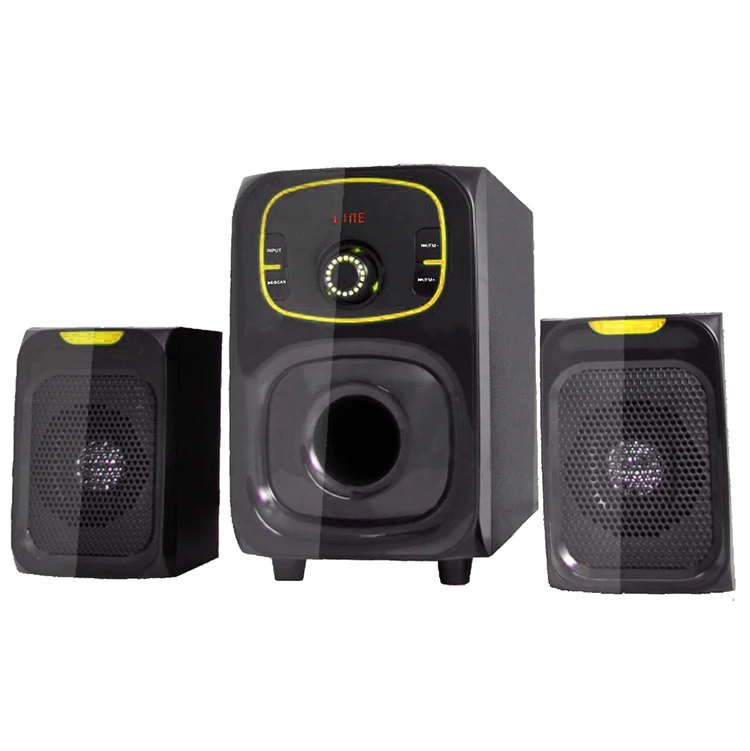 Audmic mini portable  subwoofer speaker with bluetooth remote control home theatre