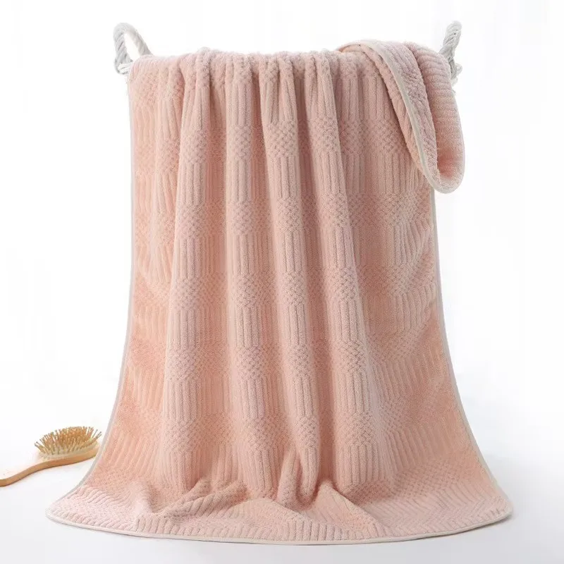 wholesale Thickened coral velvet bath towel Household adult bath wrap absorbent quick-drying beach towel