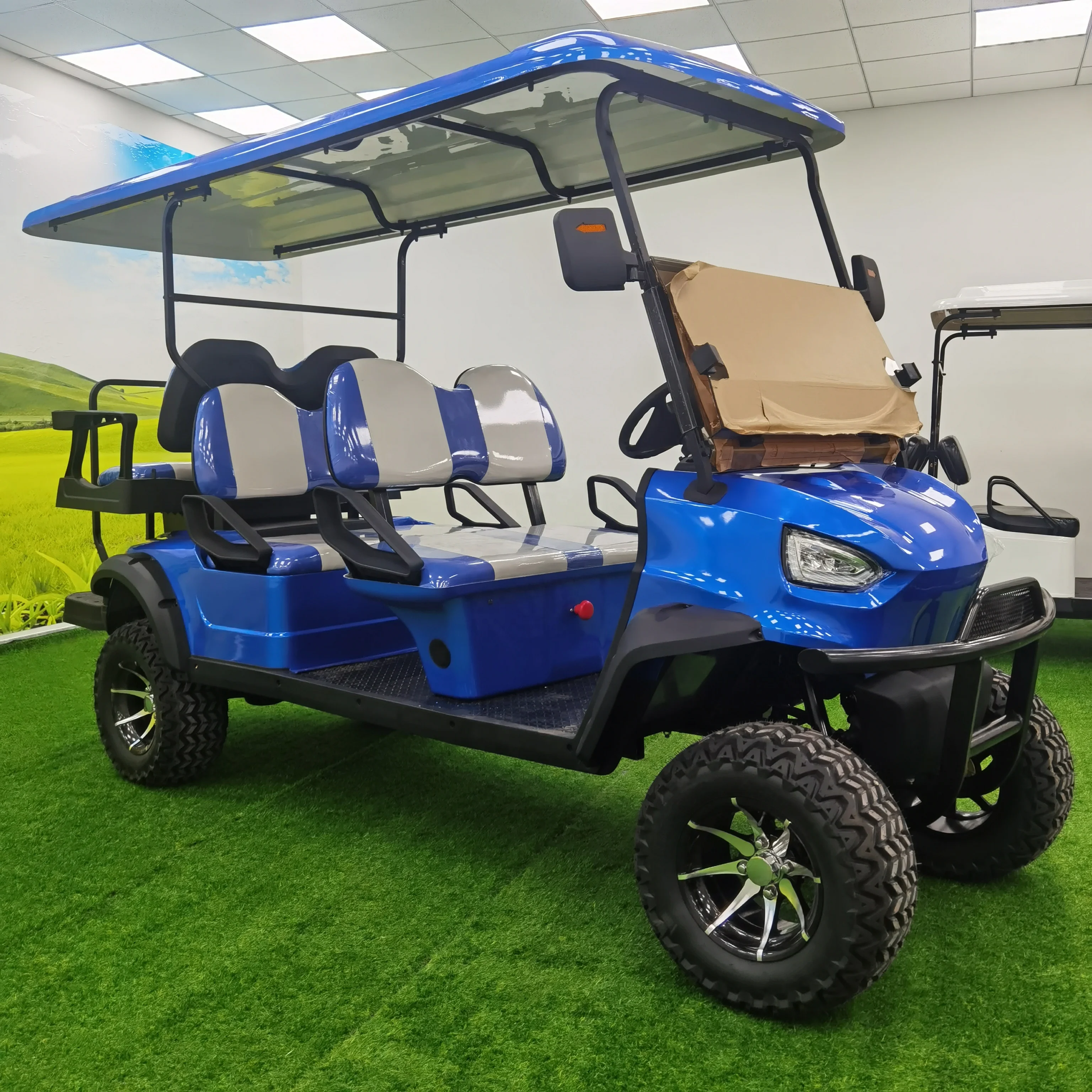 New 6 Seats  Electric golf cart  4KW 5kw 48V 60v AC Motor luxury  golf buggy  club car