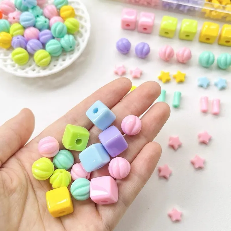 Mixed color pumpkin acrylic beads 12mm DIY Keychain handmade plastic beaded bracelet necklace jewelry accessories 30pcs/bag