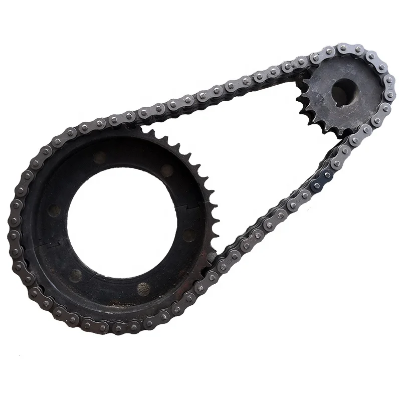 428 double row sprocket Motor sprocket chain 42 tooth Split chain disc Suitable for electric tricycles, etc.