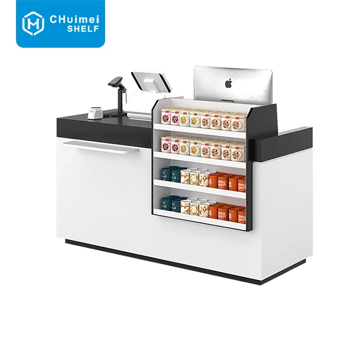 Checkout Counter Retail Money Counting Machine Checkout Counter Cashier Desk