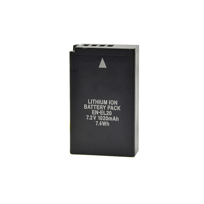 EN-EL20 1020mAh Li-ion Battery for Nikon Coolpix AW1 A1 J1 J2 J3 S1  Lithium Battery Pack EN-EL20 For Nikon Camera