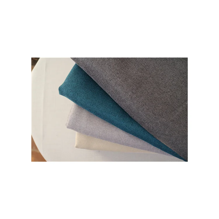 LXFCLY101 2023 Dobby Texture Soft Linen Copy Fabrics Sofa Fabric 100% Polyester Fabric For Home Textile