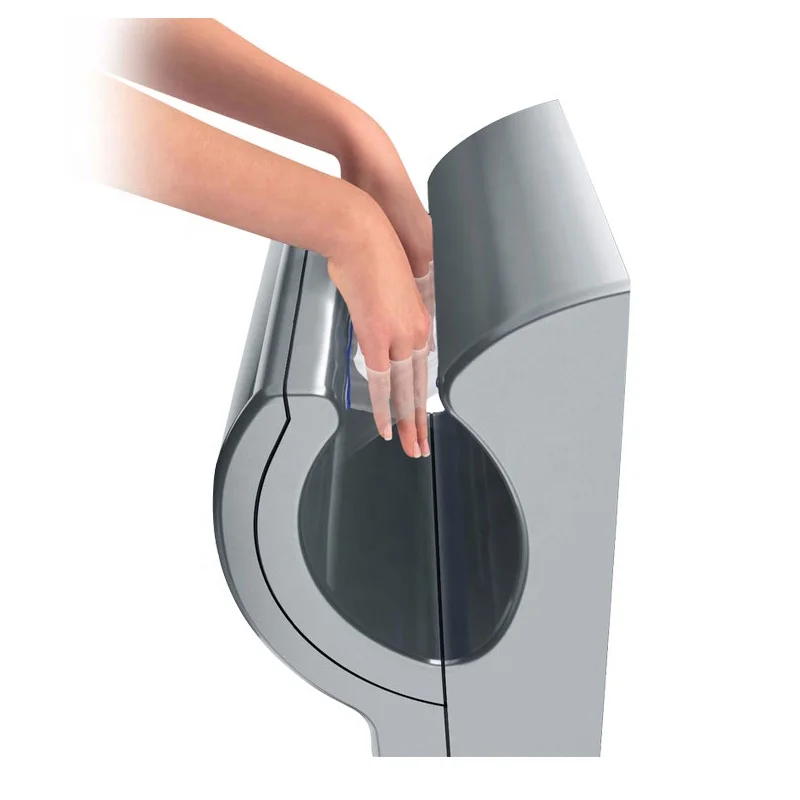 Wall Mounted Turbo Jet Commercial Blast Airflow Dryer 0.5W Standby Energy Washroom Hygiene Blade Hand Dryer for Home Appliance