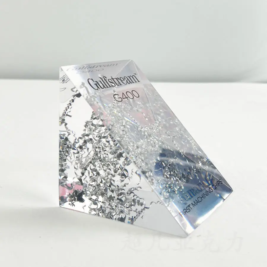 name display Acrylic Triangle corners display cube high quality products custom acrylic display cube
