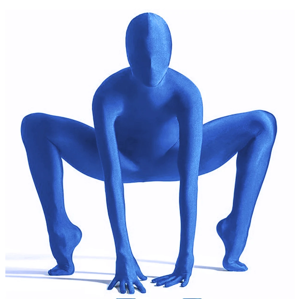 Invisibility Cloak stealth costumes blue green screen background Man Clothing Invisible body suit