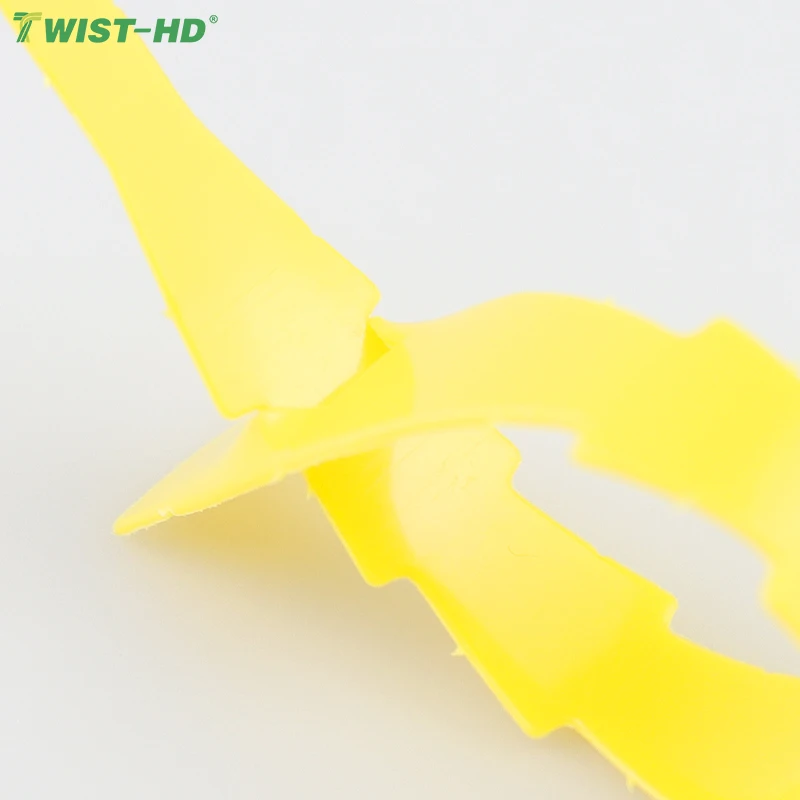 Fish Bone Ties Oven Safe Twist Band Tie Self-lock Ties for Home Industry Use