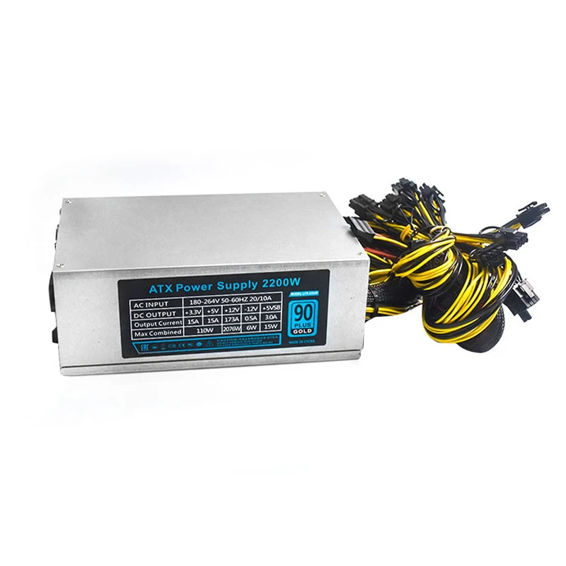 2022 new high quality mute PSU Wholesale 12v Switching  ATX Power Supply 1800w for Desktop computer
