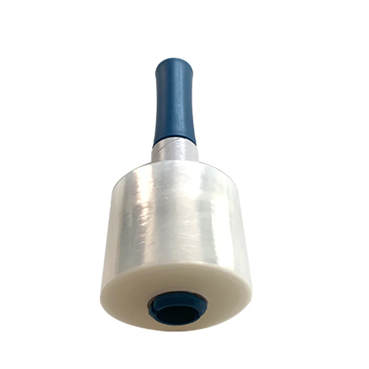 Wholesale LLDPE stretch film  manufacturers Plastic Wrap with handle