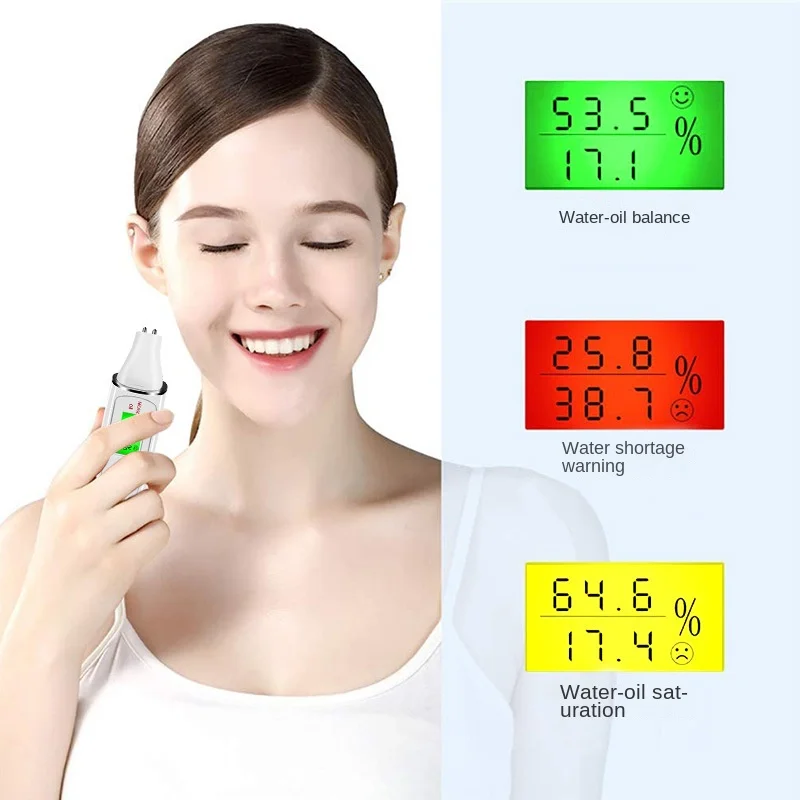 Factory Direct Sales Household Skin Moisture Tester Oil Test Pen US Plug Type Skin Analyzer for Home Use