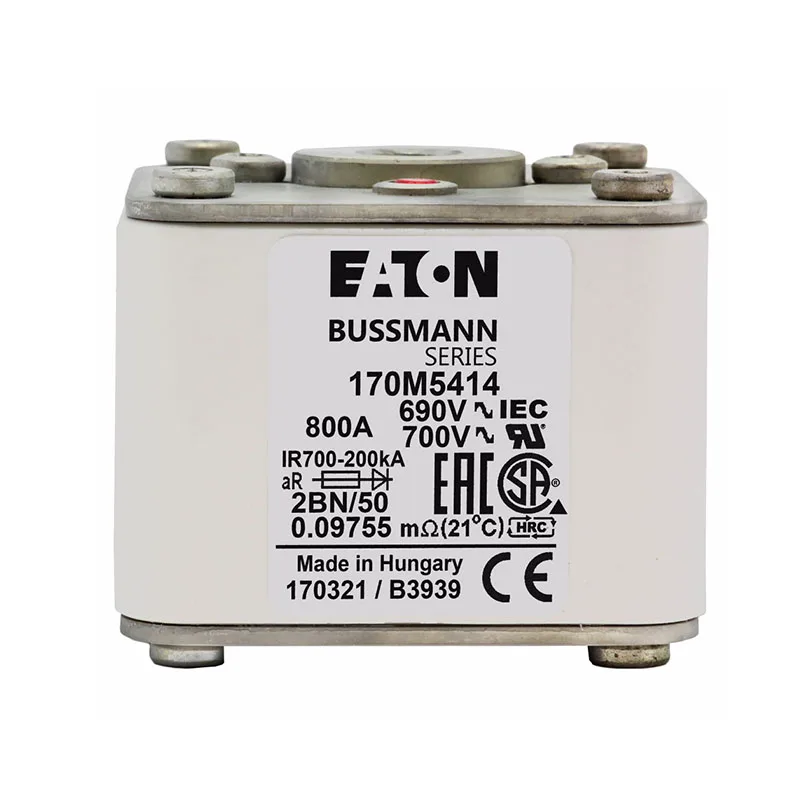 800A 690V Specialty Fuses 170M5414 Bussmann Fuse High Speed Square Body Fuse
