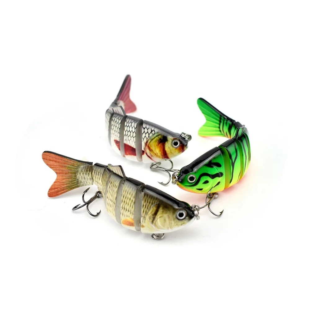 cheaper small size swim bat 4in 17g Trout lure Lifelike Artificial Plastic 6 Segment Multi Jointed Fishing Lure