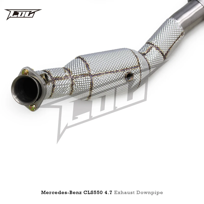 COC With Cat Downpipe 200-300 Cell For Mercedes-Benz CLS550 4.7 2012-2016 SS304 Exhaust Downpipe Exhaust catalytic converter