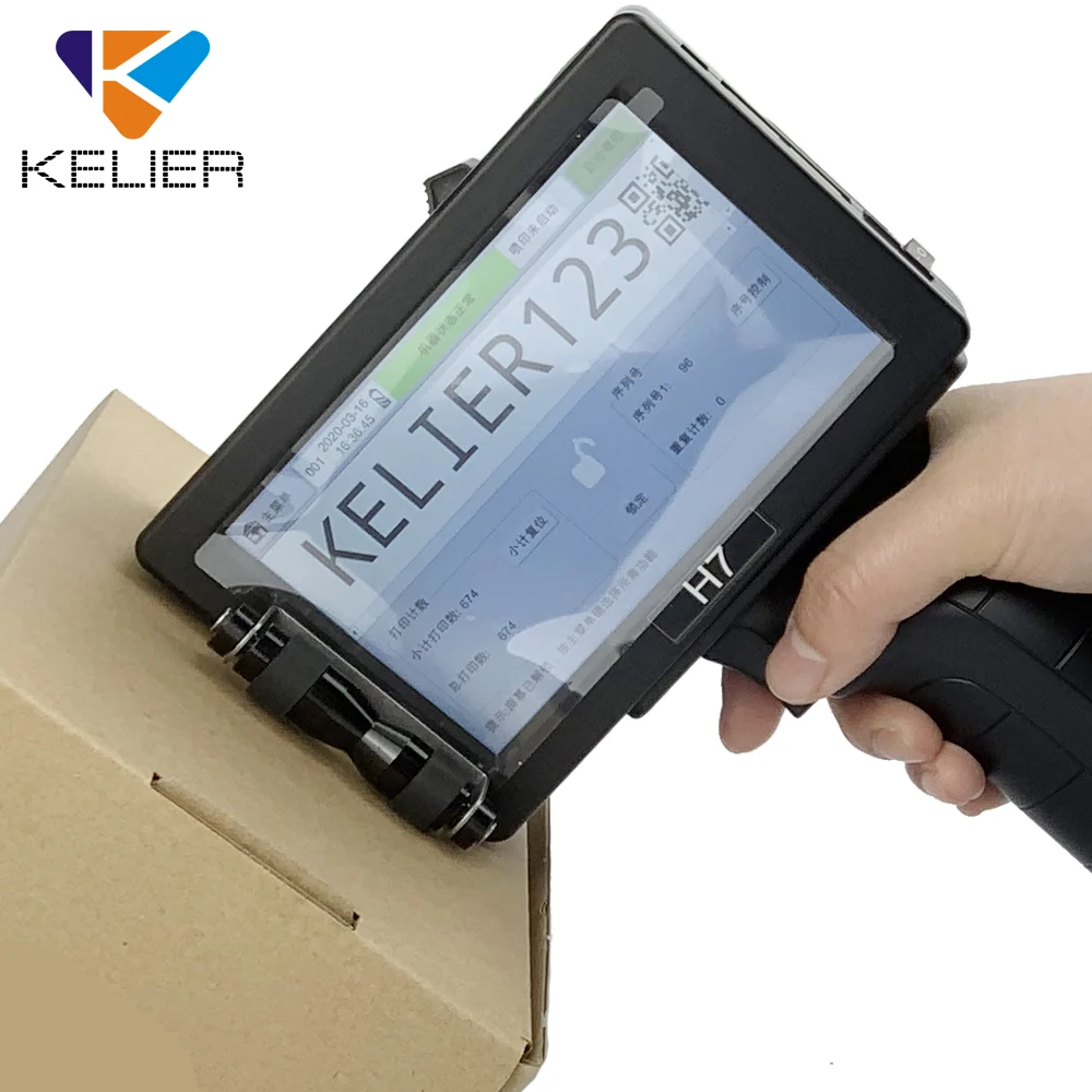  KELIER Горячая продажа струйный лучший код бутылки Срок годности ручной принтер картриджи T1000 пакетный кодирующий