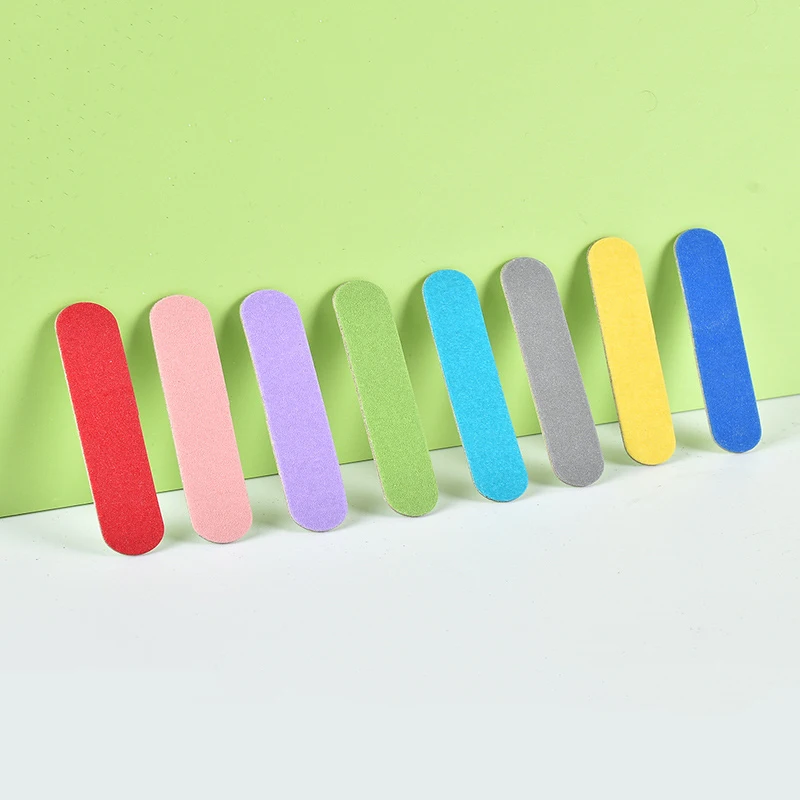 High Quality Mini Wooden Disposable Nail File Wholesale Manicure Tools for Nail Tech Double Sided with Emery Material Nail file