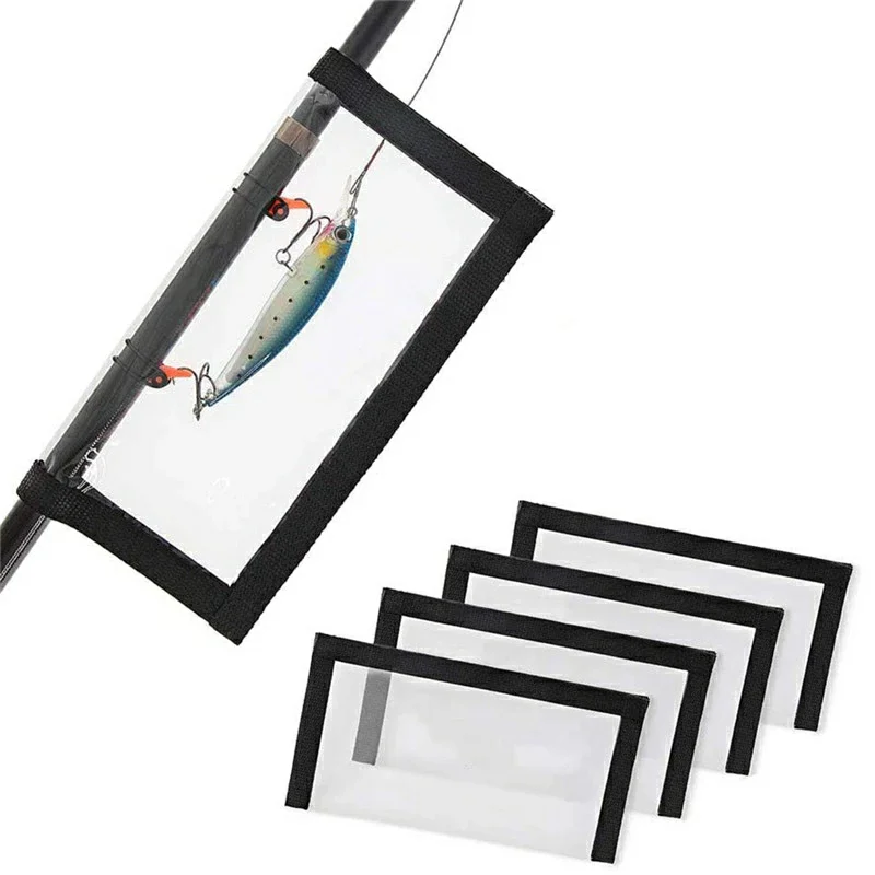 Fishing Lure Wraps Saltwater Resistant Fishing Gear, Fishing Hook Covers, Durable & Clear PVC