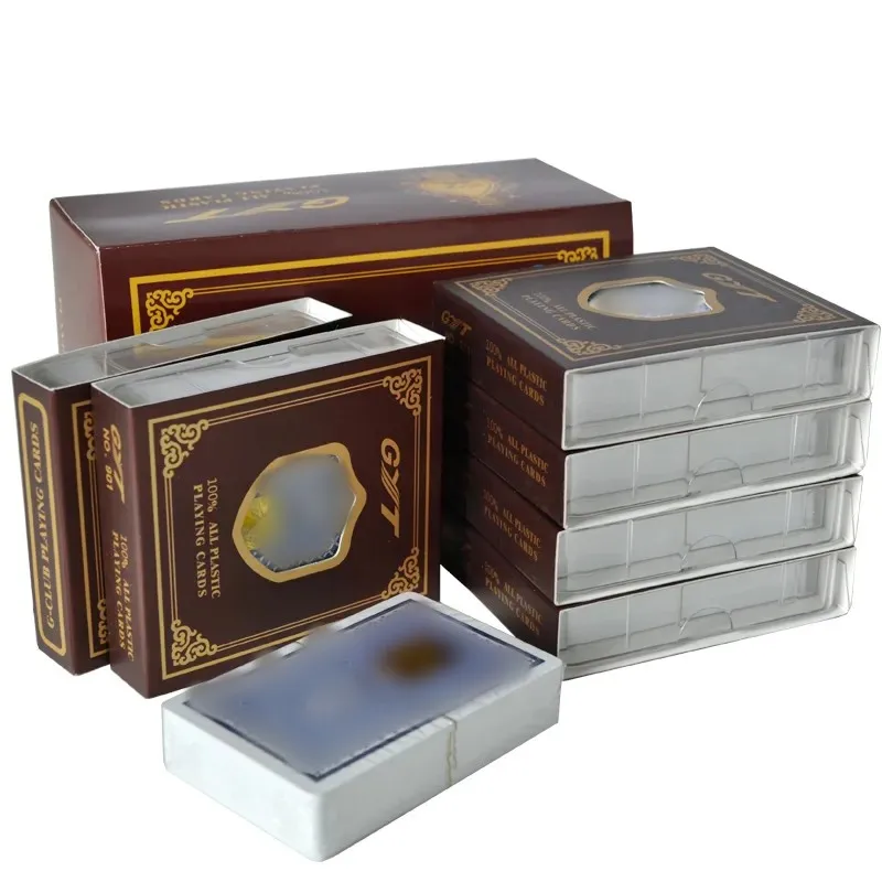 Waterproof Casino Board Games 100% Plastic Custom Gyt Playing Cards Printable