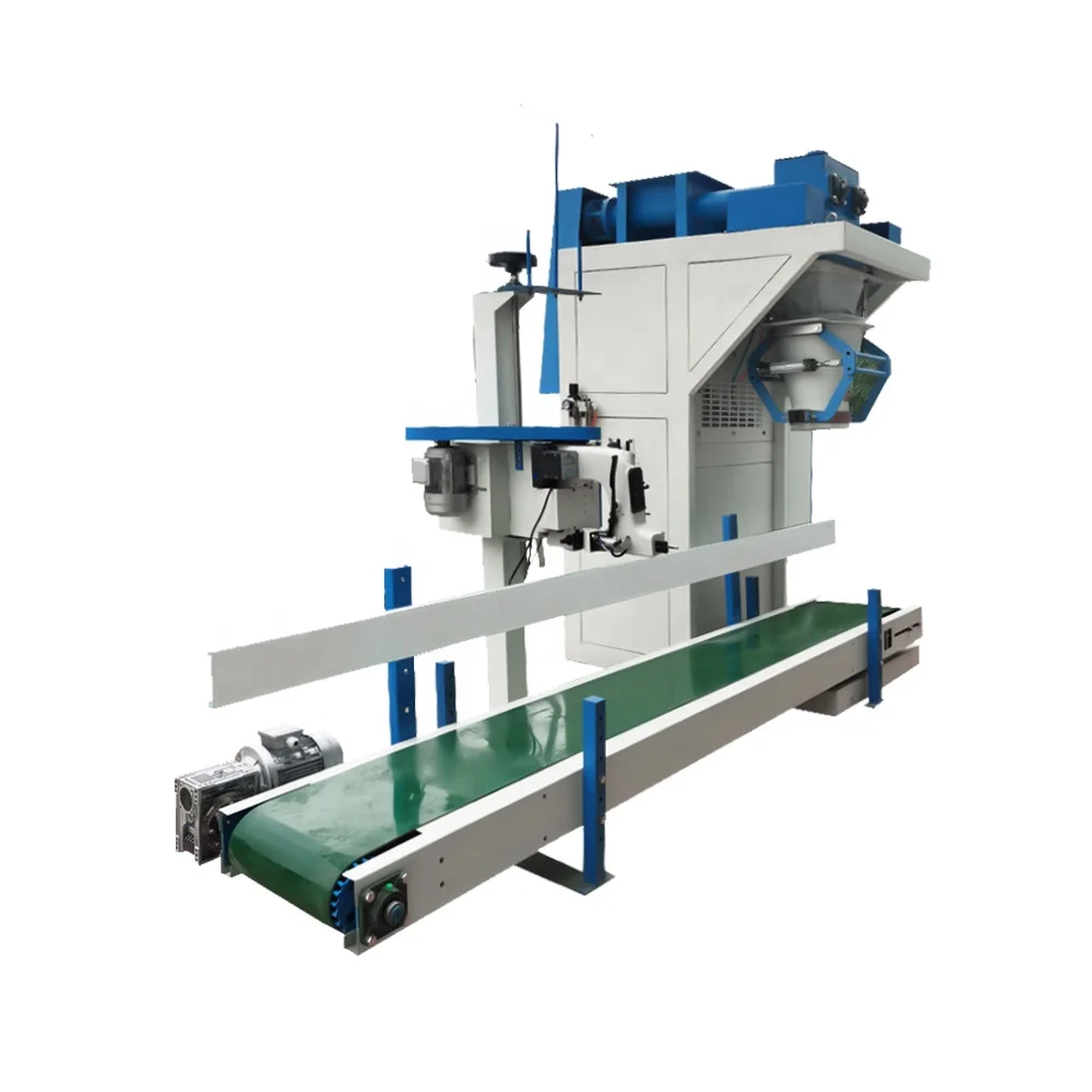 10kg 15kg 25kg Weighing Packaging Machine Maize Corn Meal Mill Wheat Flour Production Line Weigher Filler Woven Paper Bag Sleaer