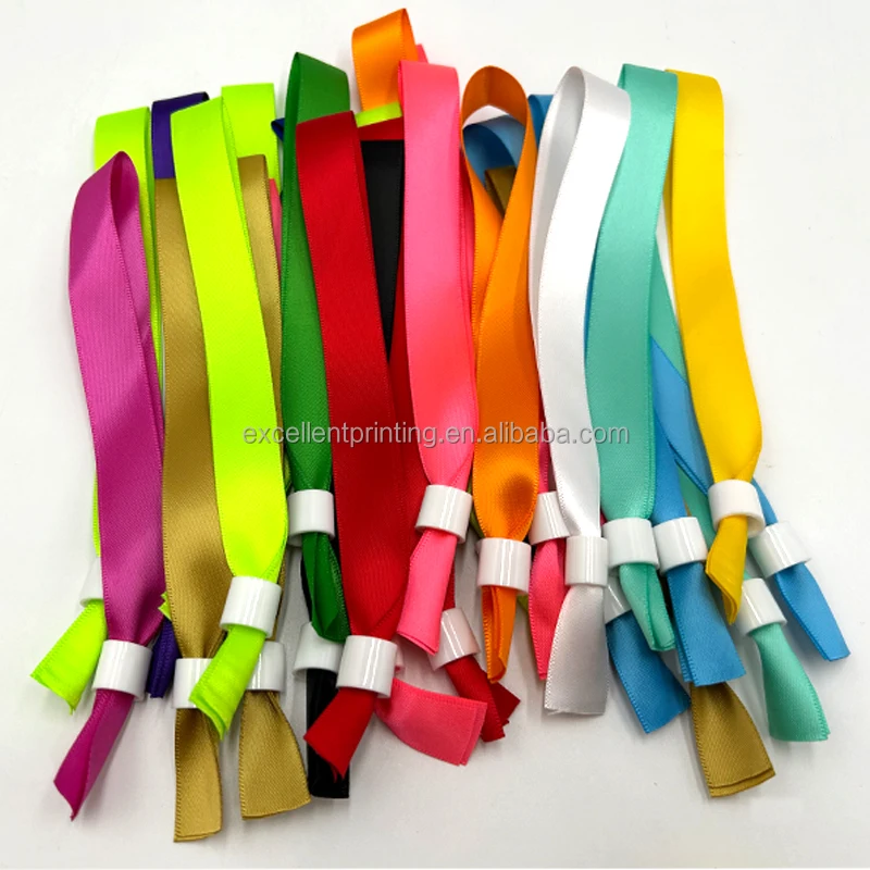 Polyester Handmade Fabric Woven Cloth Wristband Wrist Band For Festival Event Fabric Bracelets
