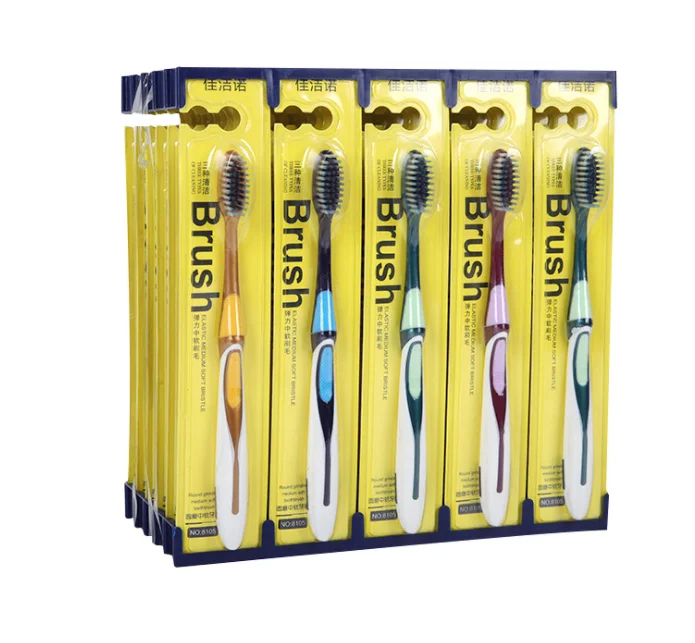 Toothbrush with Packaging Wholesale CE ROHS Certificate Reusable Biodegradable Organic Charcoal Bamboo Soft OEM Customized Wood