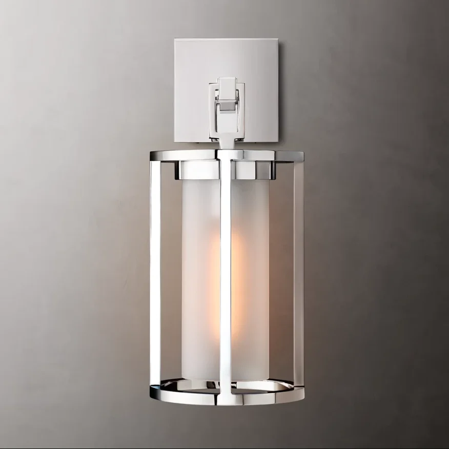 Indoor Corridor Wall Sconce Light Crystal Glass Modern LED Brass Iron Hanging Bedside Wall Lamp