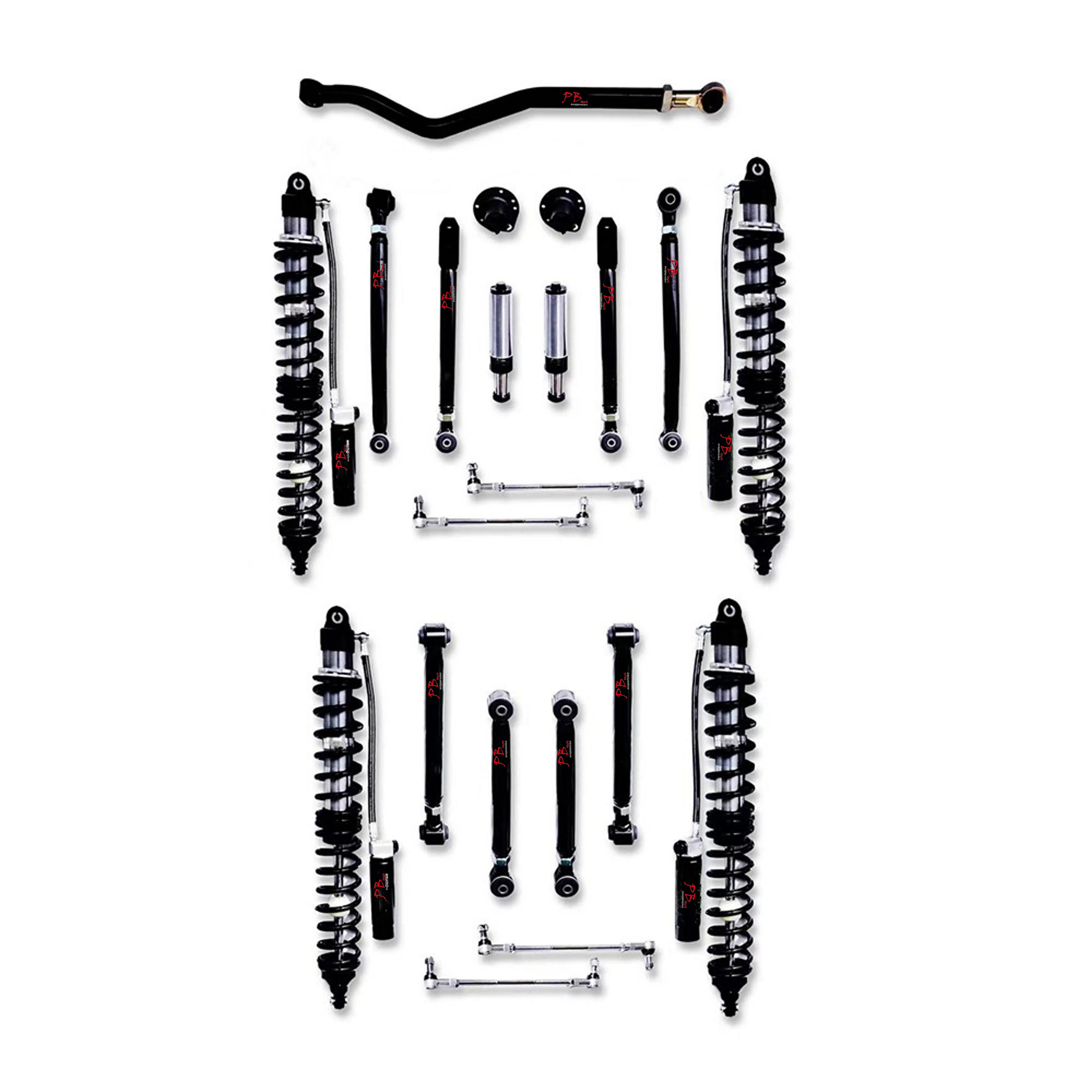 4 inch Offroad Suspension Lift Kit Front Rear Shocks +Sway Bar Link + Control Short Arm +Track Bar For 2018-UP Jeep JL