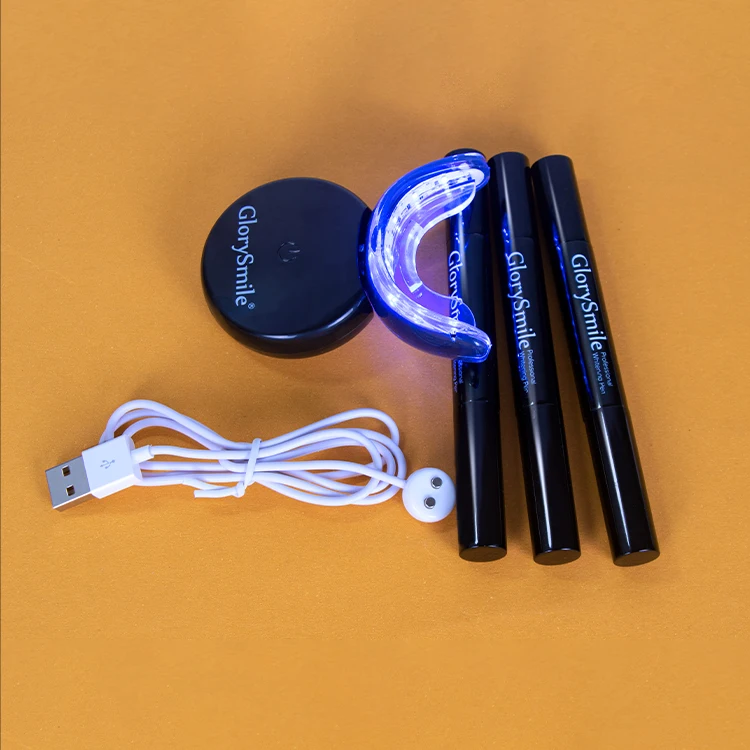 New Teeth Whitening Rechargeable Cordless Peroxide Free Red Blue Ray LED Light Wireless Teeth Whitening Kit