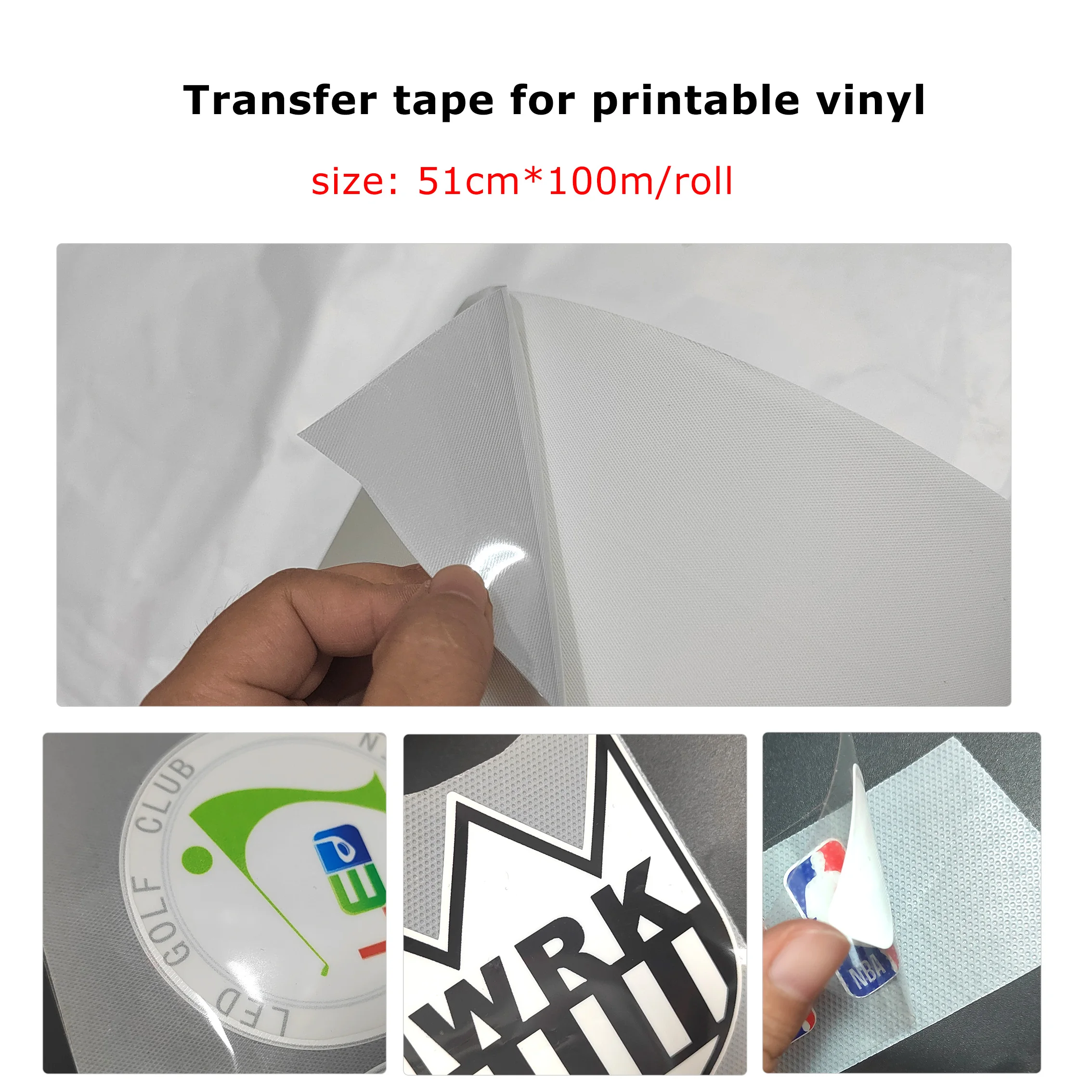 Medium Tack Application Die Cut Transparent Rhinestone Clear Roll Thermal Hot Fix 3M Adhesive Transfer Tape For Printable Vinyl