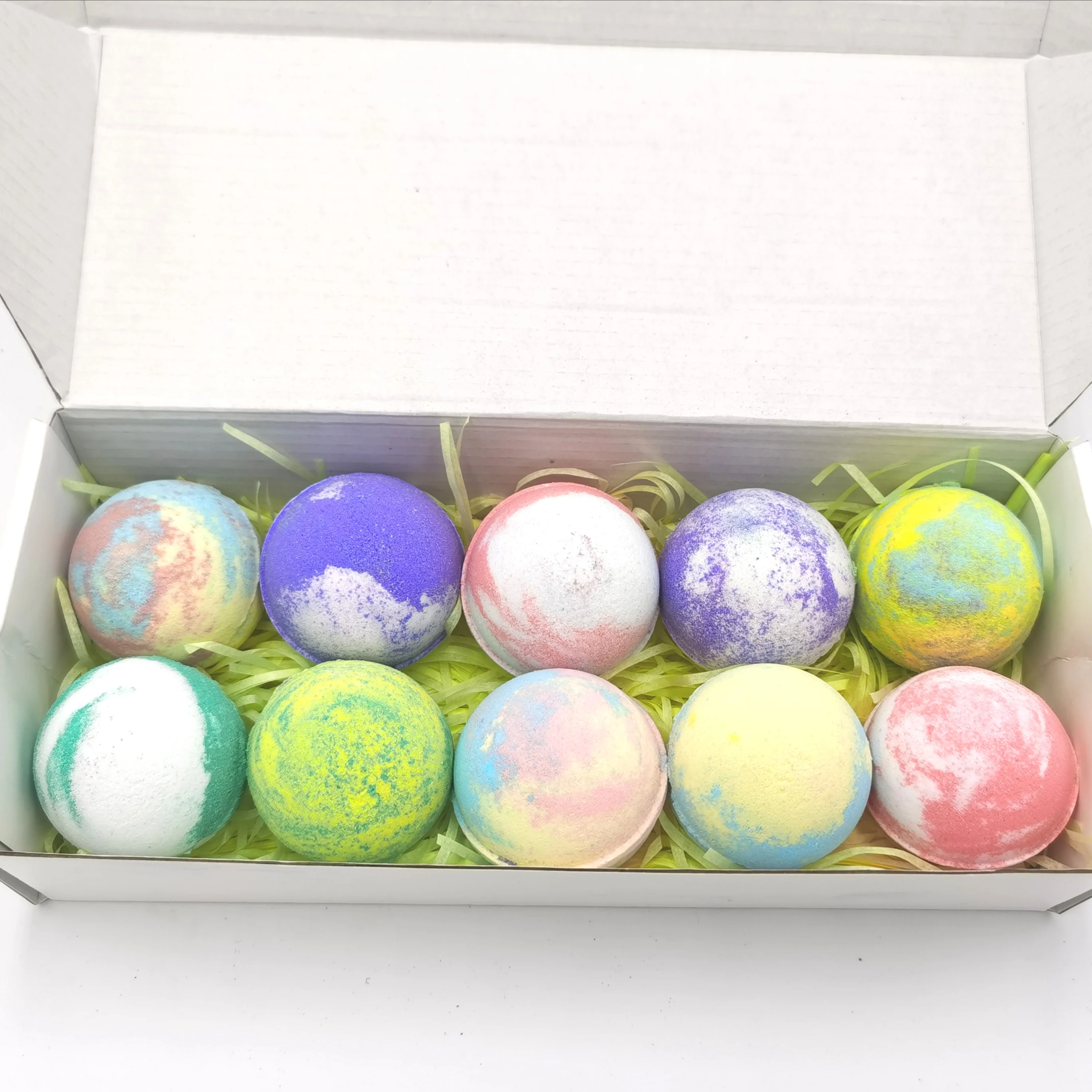 Wholesale Private Label foaming bath colorant bubble natural vegan organic CBD bath bombs gift set