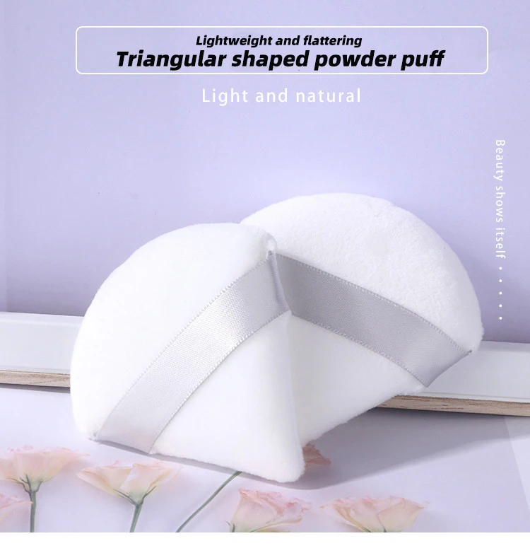 8Pcs of Triangular Powder Puff Makeup Sponges Super Soft Velvet Cosmetic Beauty Puff For Contouring And Eye Beauty Blender Puff