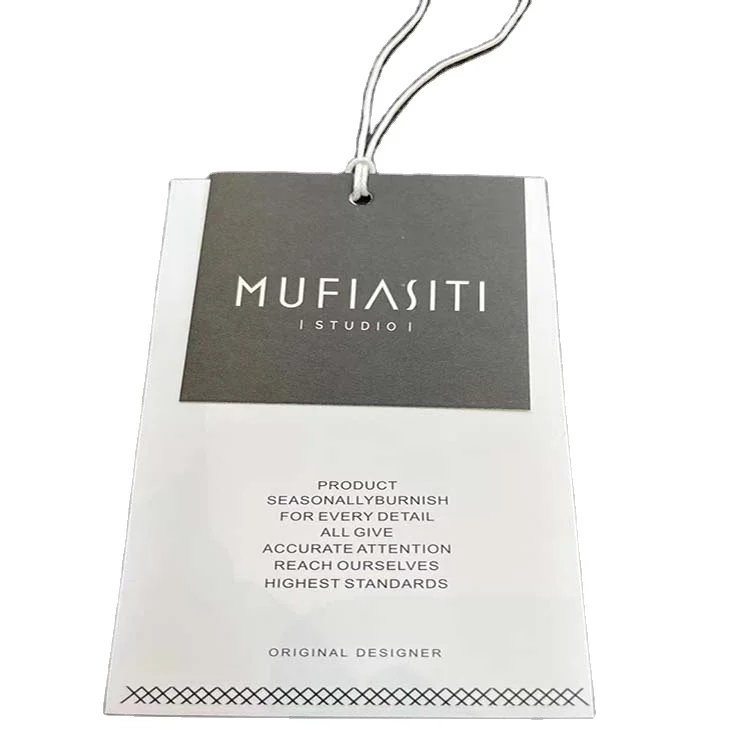 Китайская Бумажная подвесная бирка 400 г/кв. М, черная карта, цена на одежду, тканевая ткань, брендовые бирки для одежды, ярлыки, печать на одежде