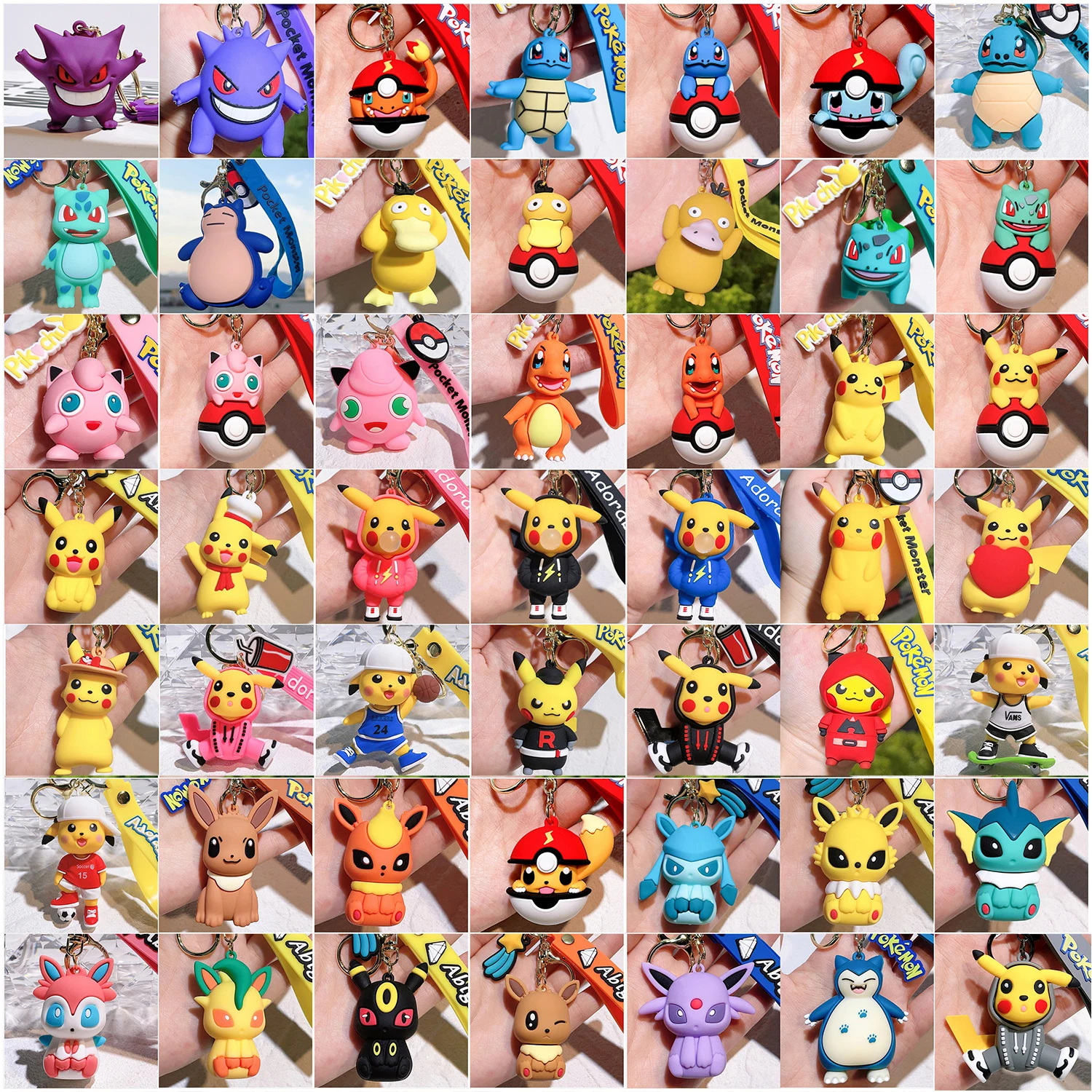 Cute anime comic Cartoon bag Decor 3D Plastic PVC Astronaut Keychain Key Chain  keyring Backpack pendant